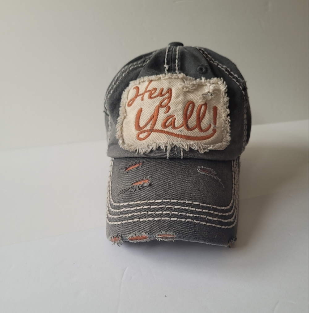 KBETHOS Vintage Gray Distressed Cap